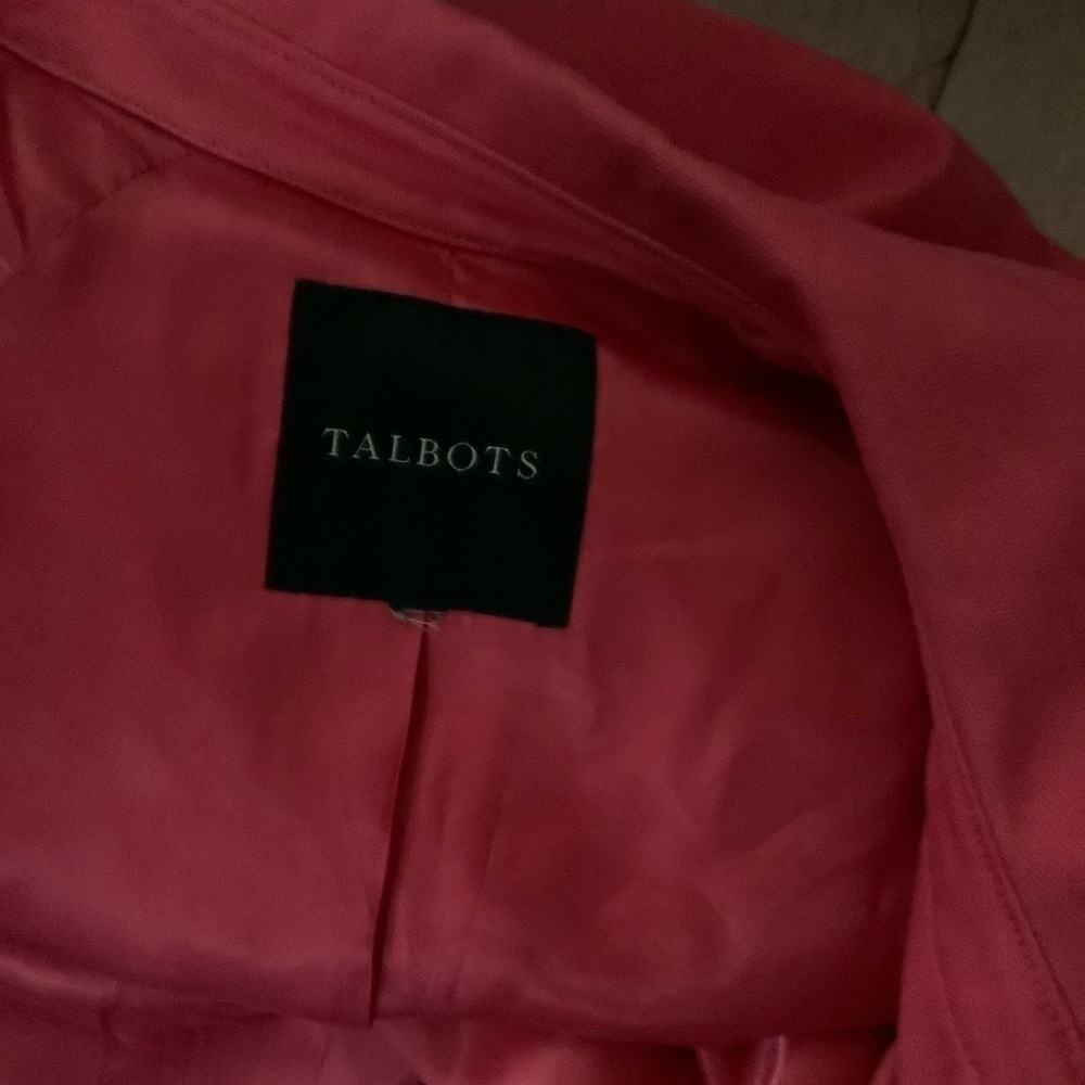 Talbots Vibrant Pink All-Weather Trench Coat - Picture 14 of 14